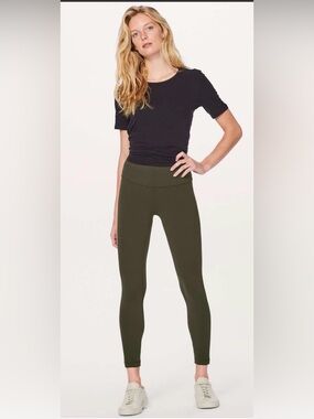 Lululemon Align II Pant/Legging,Size-8;#W5BEJS,Color-Dark Olive